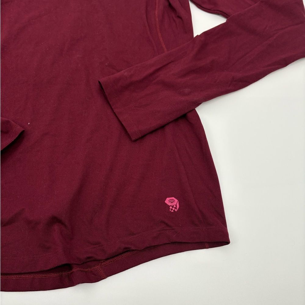 Mountain hardware | men’s Maroon Long Sleeve Top - Picture 2 of 8